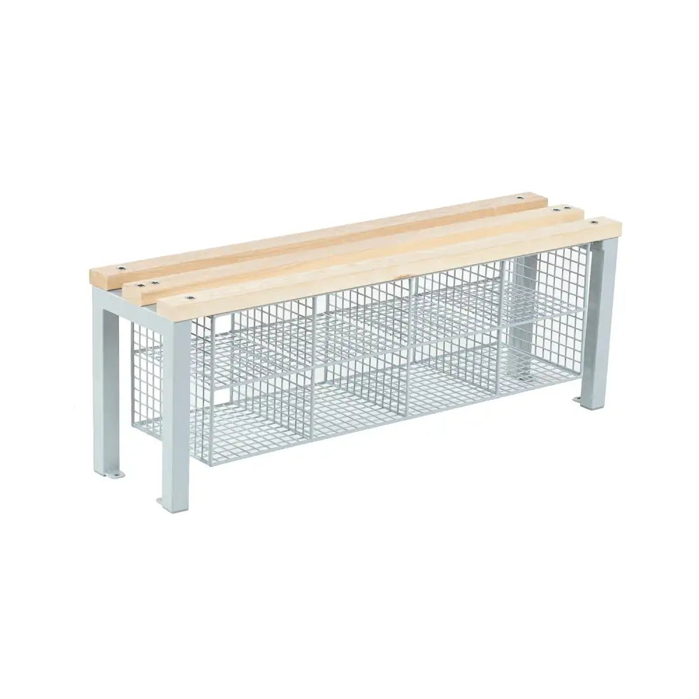 Shoe baskets & shelves for cloakroom equipment