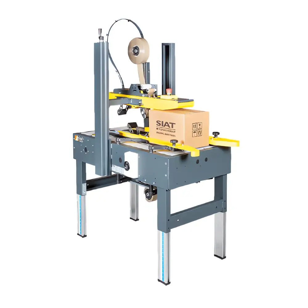 Siat sk10 semi-automatic case sealing machine bottom belt driven