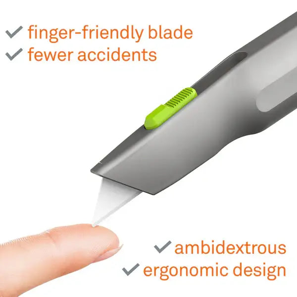 Slice auto-retractable metal body warehouse utility knife x 12