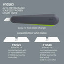Slice auto-retractable squeeze-trigger utility knife