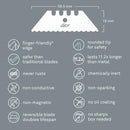 Slice ceramic serrated utility blades x 2