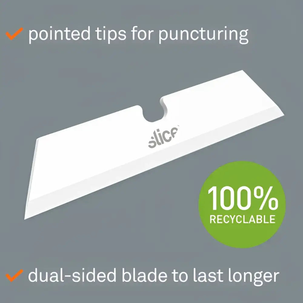 Slice ceramic utility knife blades pointed tip pack of 3