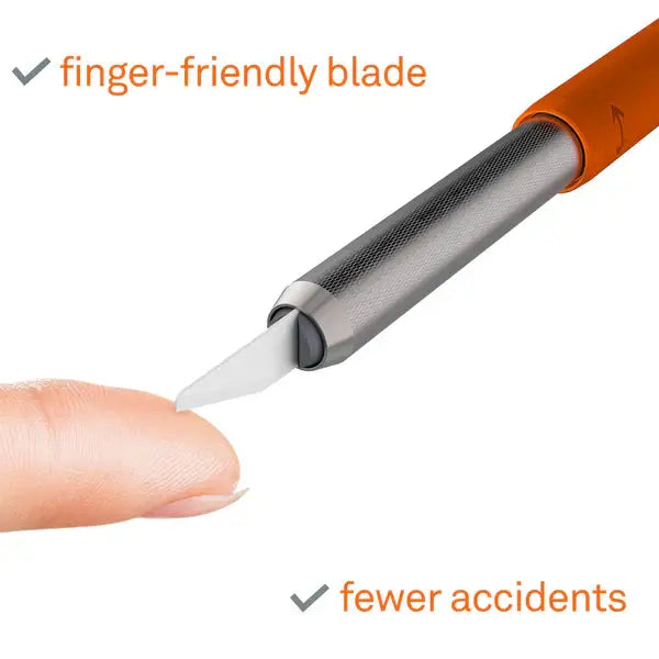 Slice craft knife with safety cap