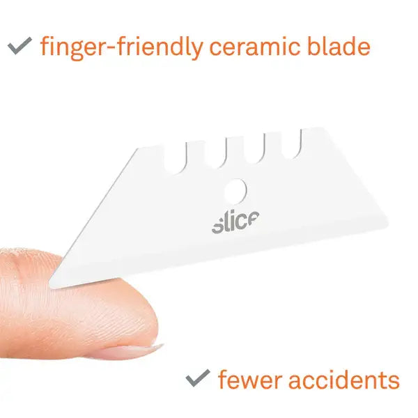 Slice rounded tip ceramic utility blades x 2