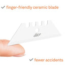 Slice rounded tip ceramic utility blades x 2