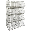 Stacking display baskets