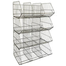 Stacking display baskets