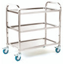 Stainless steel shelf trolleys