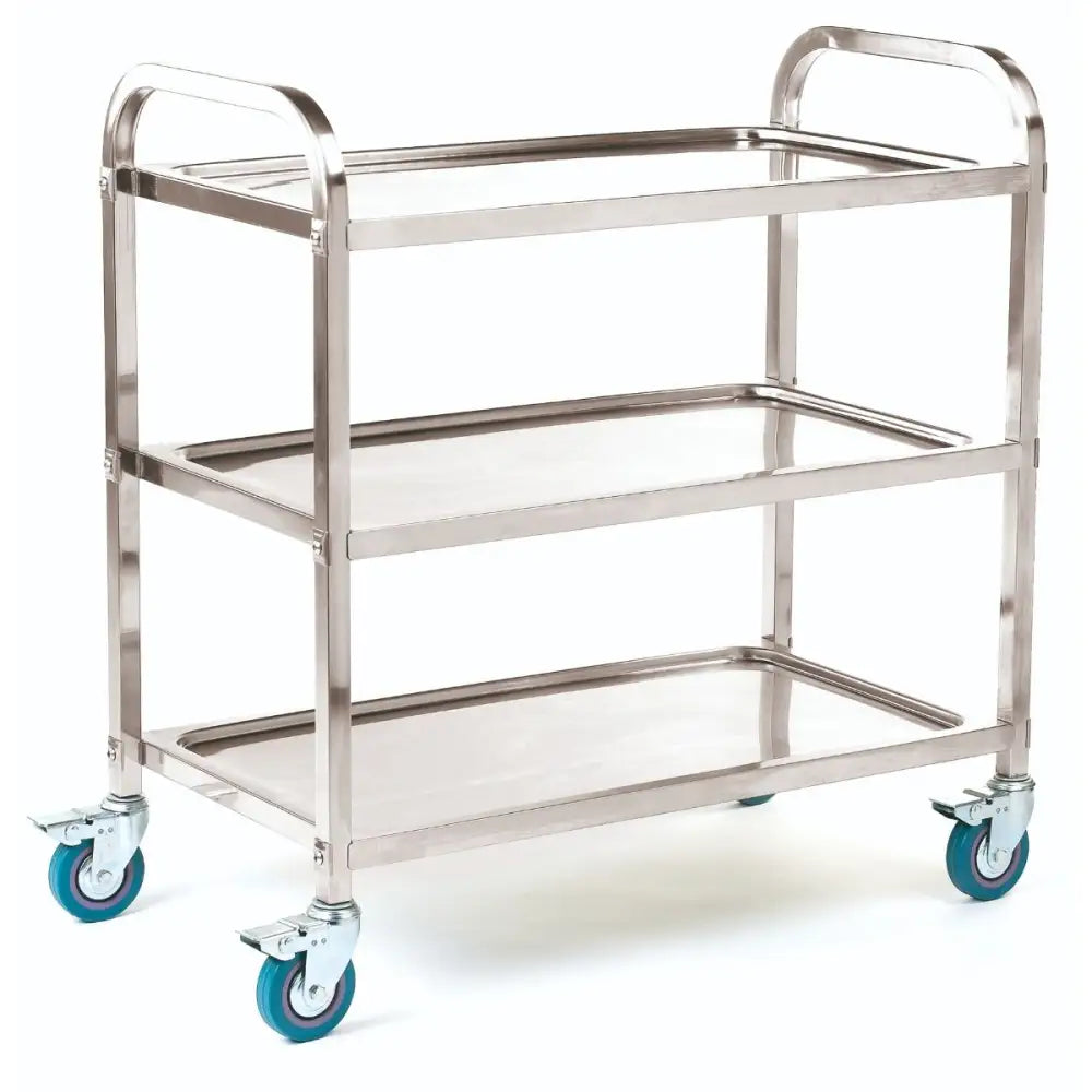 Stainless steel shelf trolleys