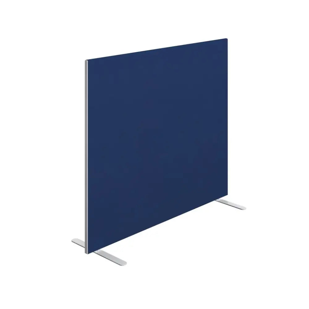 Conference Standing Panel Style Standing Screen in Royal Blue and Black Fabric Finish