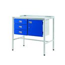 Team leader workstations with triple drawer & cupboard