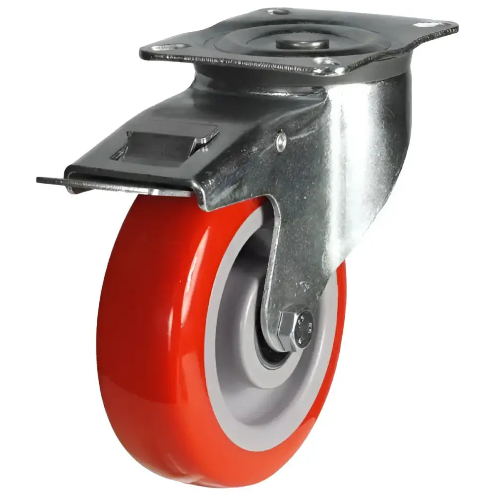 Top plate medium duty castors
