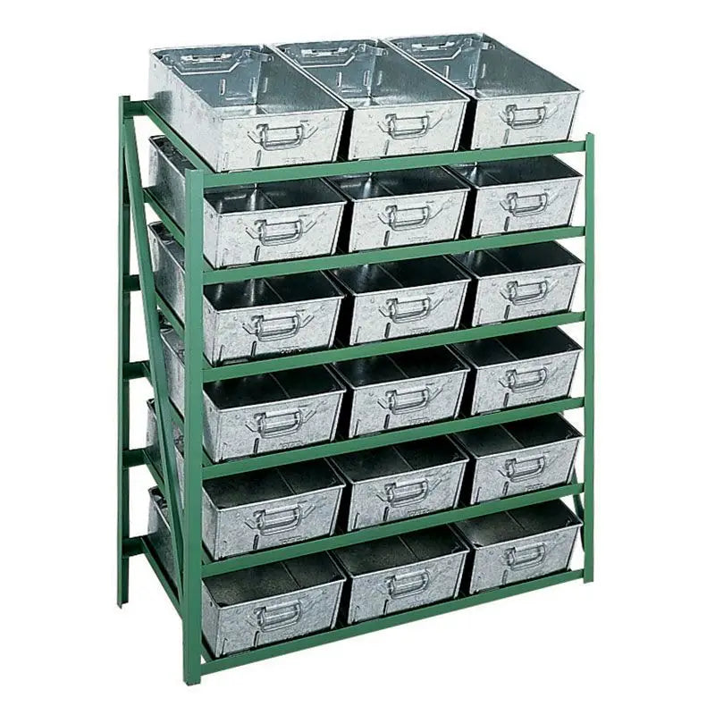 Tote pans & racks - tilted shelf
