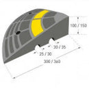 Traffic line kerb ramp