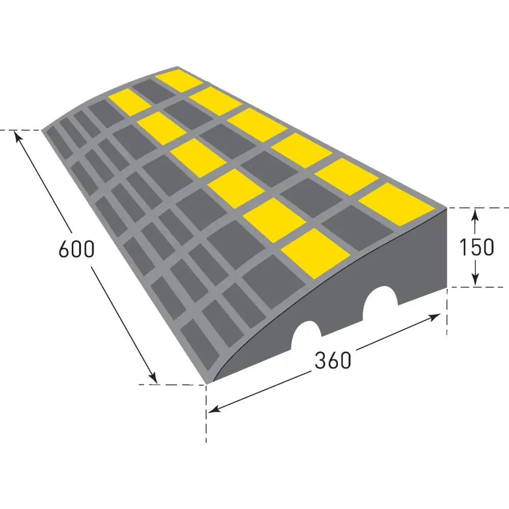 Traffic line kerb ramp