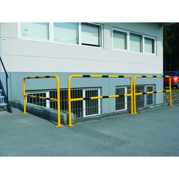 Traffic line - steel hoop guards