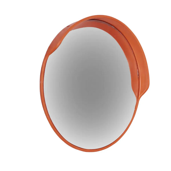 Traffic mirror with hoods