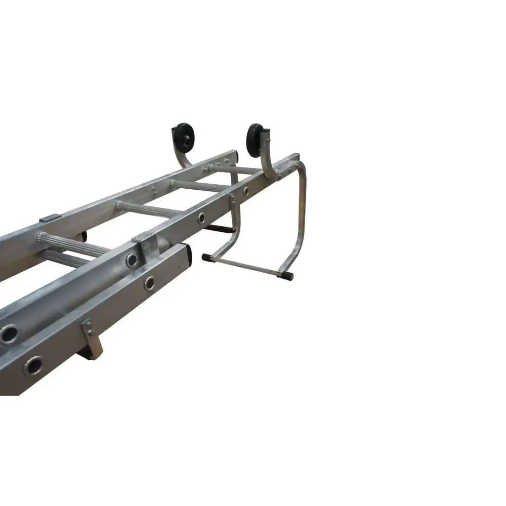 Two section push up roof ladders