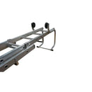 Two section push up roof ladders