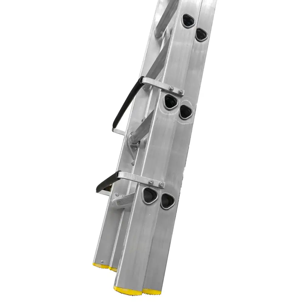 Two section push up roof ladders