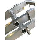 Two section push up roof ladders