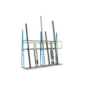 Vertical storage rack with hoops
