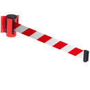Wall mounted belt barriers - chevron belt