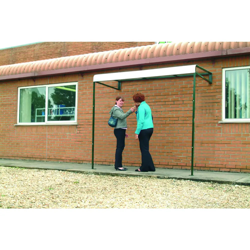 Wall mounted smoking shelter