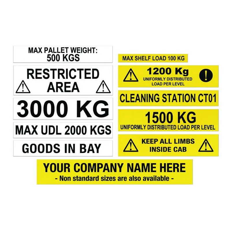 Warehouse Information Labels Get Me Packaging