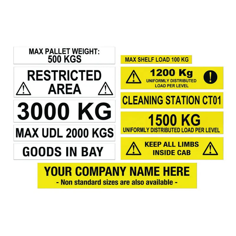 Warehouse Information Labels Get Me Packaging