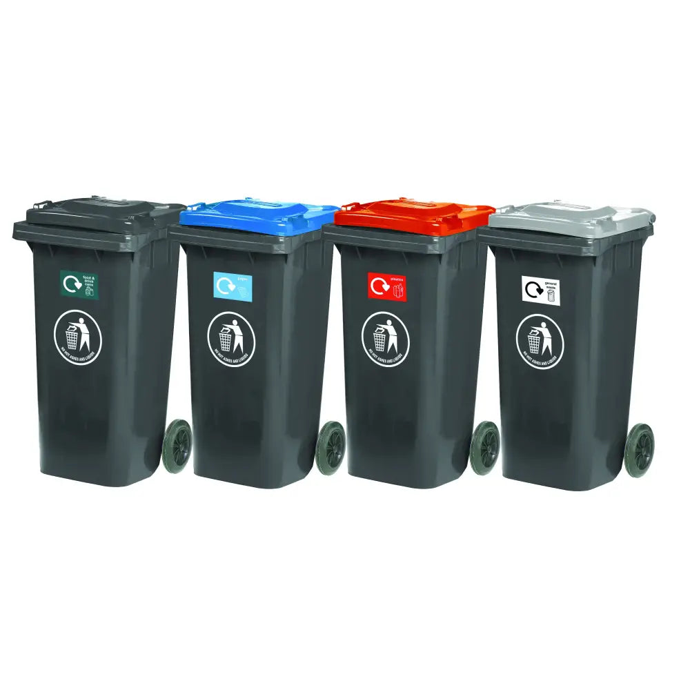 Wheeled bins - recycling centre