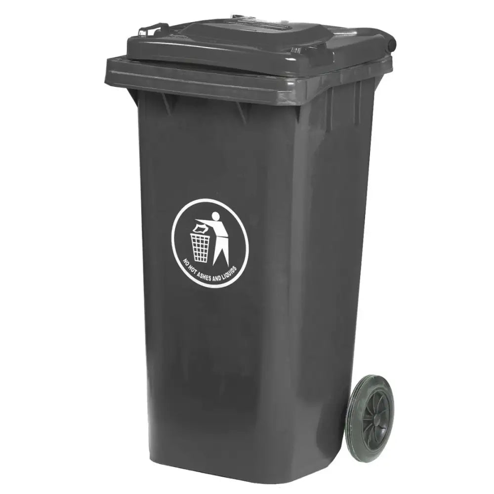 Wheeled bins with coloured lids