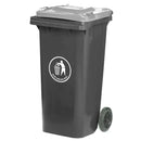 Wheeled bins with coloured lids