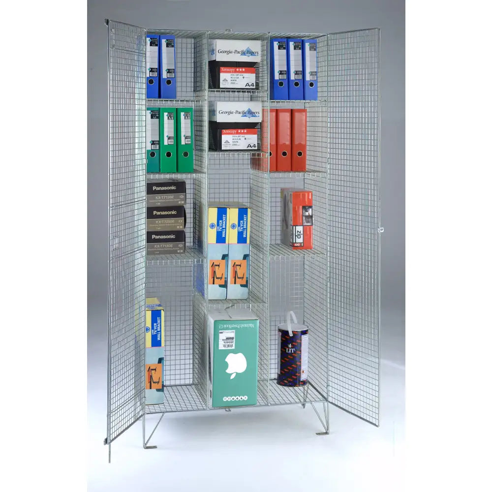 Wire mesh compartment cupboards