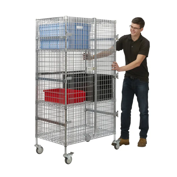 Wire Mesh Security Trolleys Get Me Packaging Small 910 x 650 x 1750