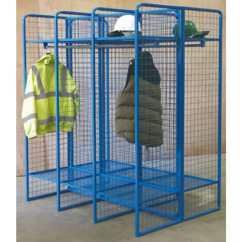 Wire mesh storage compartments