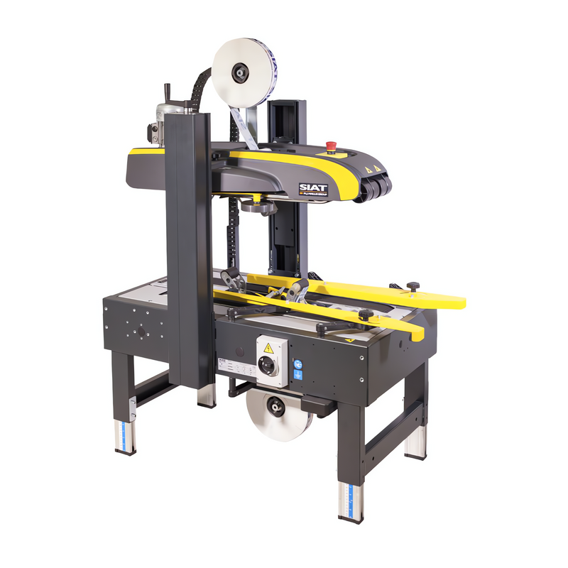 Siat SK20 Semi-Automatic Case Sealing Machine, Top & Bottom Belt Driven Case Taping Machines Siat   