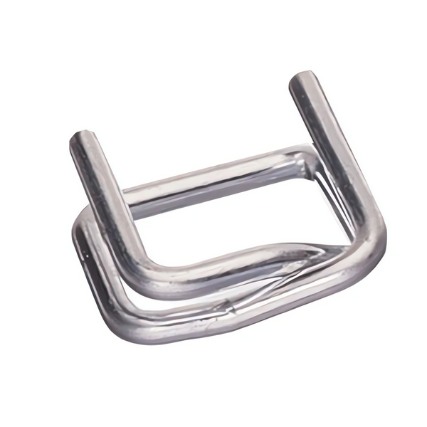 19mm Galvanised Buckles for Woven Cord Polyester Strapping, 1000 Pack Woven Cord Strapping Tools Seals & Buckles Safeguard   