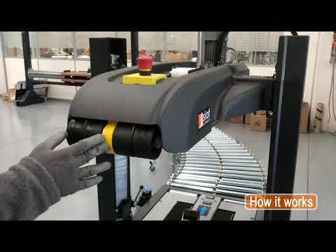 Siat SR20 Semi-Automatic Random Case Sealing Machine, Top & Bottom Belt Driven Case Taping Machines Siat